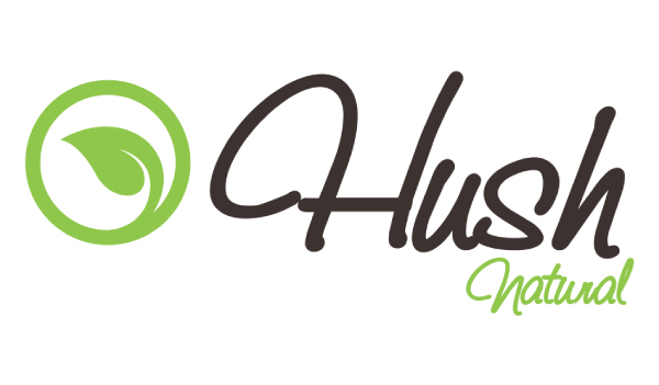 logotipo de franquicia hush de cuidado personal